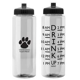 Custom water bottle hillcrest high school midvale utah cross