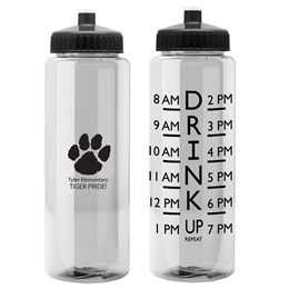 Water Measurement Bottle - Drink Up Design