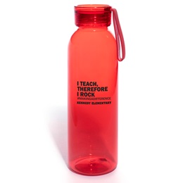 Transparent Custom Water Bottle with Carrying Strap