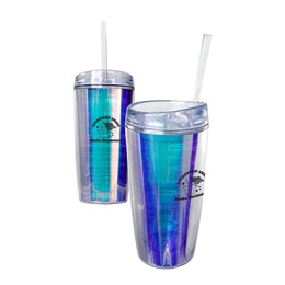 Iridescent Rainbow Custom Travel Tumbler