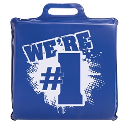 "We're #1" Seat Cushion - Blue