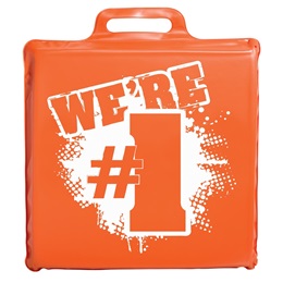 "We're #1" Seat Cushion - Orange