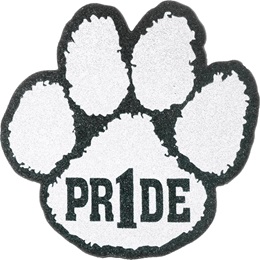 Foam "Pride" Paw Mitt - Black/White