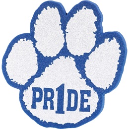 Foam "Pride" Paw Mitt - Blue/White