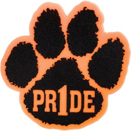 Foam "Pride" Paw Mitt - Orange/Black