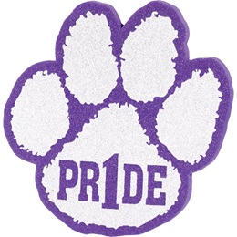 Foam "Pride" Paw Mitt - Purple/White