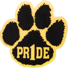 Foam "Pride" Paw Mitt - Yellow/Black