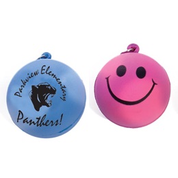 Custom Smiley Mood Stress Ball Key Chain