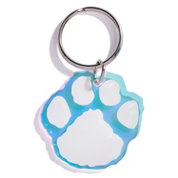 Iridescent Paw Key Chain