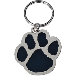 Black and Silver Paw Key Chain