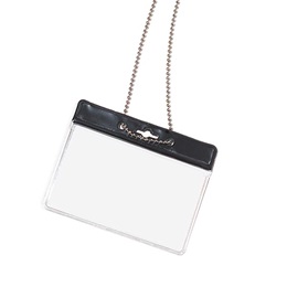 Blank Horizontal ID Holder with Chain