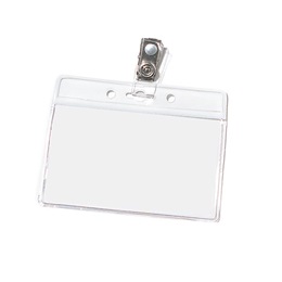Blank Horizontal ID Holder with Clip