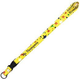 Personalized Full-color Neck Strap - Colorful Stars
