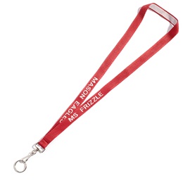 Personalized Neck Strap With Swivel Snap and Split Ring