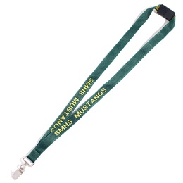 Custom Woven Lanyard - Bulldog Clip