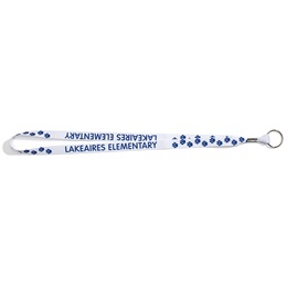 Customized Full-color Lanyard - Blue Paws
