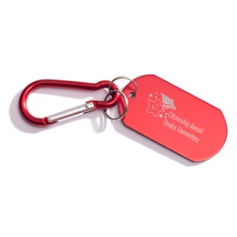 Custom Dog Tag with Carabiner