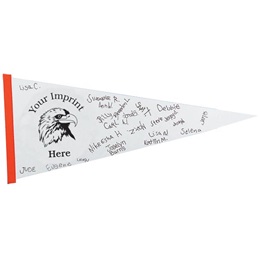 30 in. x 12 in. Autograph Pennant