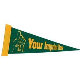 Custom Felt Pennant, 5 in. x 12 in.