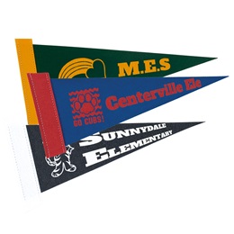 Custom Felt Pennant - 4" x 10"
