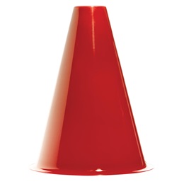 Blank 8" Red Megaphone