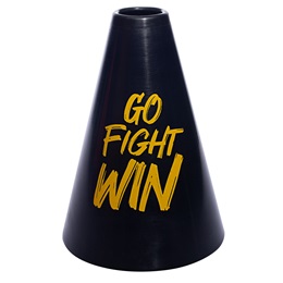 Go Fight Win Megaphone - Black/Gold