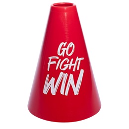 Go Fight Win Megaphone - Red/White