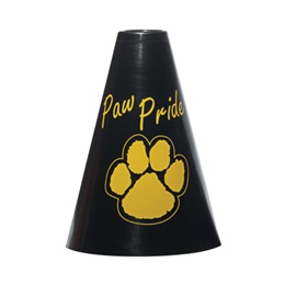 Paw Pride Megaphone - Black/Gold