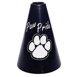 Black/White Paw Pride Megaphone