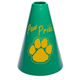 Green/Gold Paw Pride Megaphone