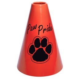 Orange/Black Paw Pride Megaphone