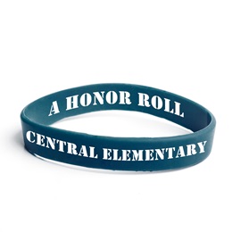 Custom Double Sided Wristband - Navy