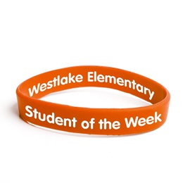 Custom Double Sided Wristband - Orange