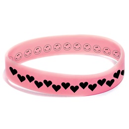 Custom Double Sided Wristband - Pink