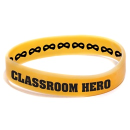 Custom Double Sided Wristband - Yellow