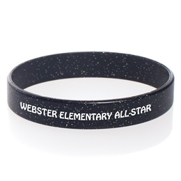 Custom Glitter Wristband - Black