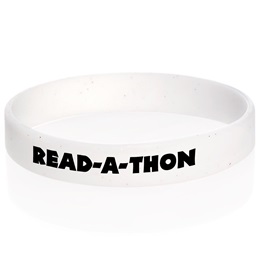 Custom Glitter Wristband - White