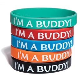 I'm A Buddy! Wristband Assortment, 25/pkg