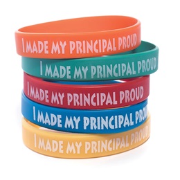 I Made My Principal Proud Silicone Wristband