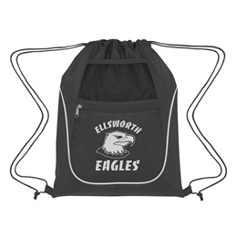 Dual Pocket Custom Drawstring Backpack