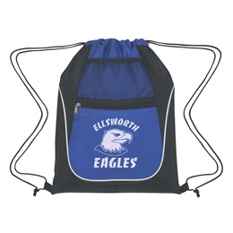 Dual Pocket Custom Drawstring Backpack