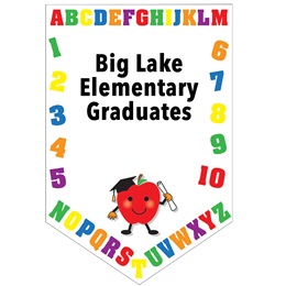 Graduation Apple Custom Pennant Banner