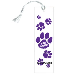 Custom Bookmark - Purple Paw Power