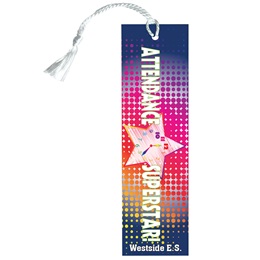 Custom Bookmark - Attendance Super Star Clock
