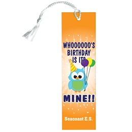 Custom Bookmark - Birthday Owl