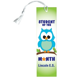 Custom Bookmark - Student of the Month/Owls