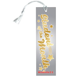 Custom Bookmark - Gold Script Student of the Month