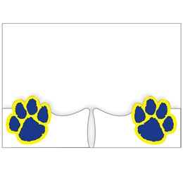 School Folder with Paw Shaped Pockets