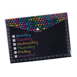 Poly Folder With Snap - Chalkboard Days of the Week