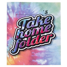 Take Home Homework Folder - Tie Dye